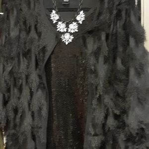 Black Shaggy Jacket